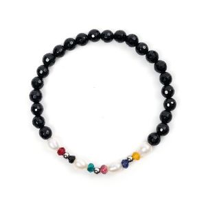 진주컬러마노 마이크로컷 오닉스 원석 커플팔찌 (C2101-AC780_BK)