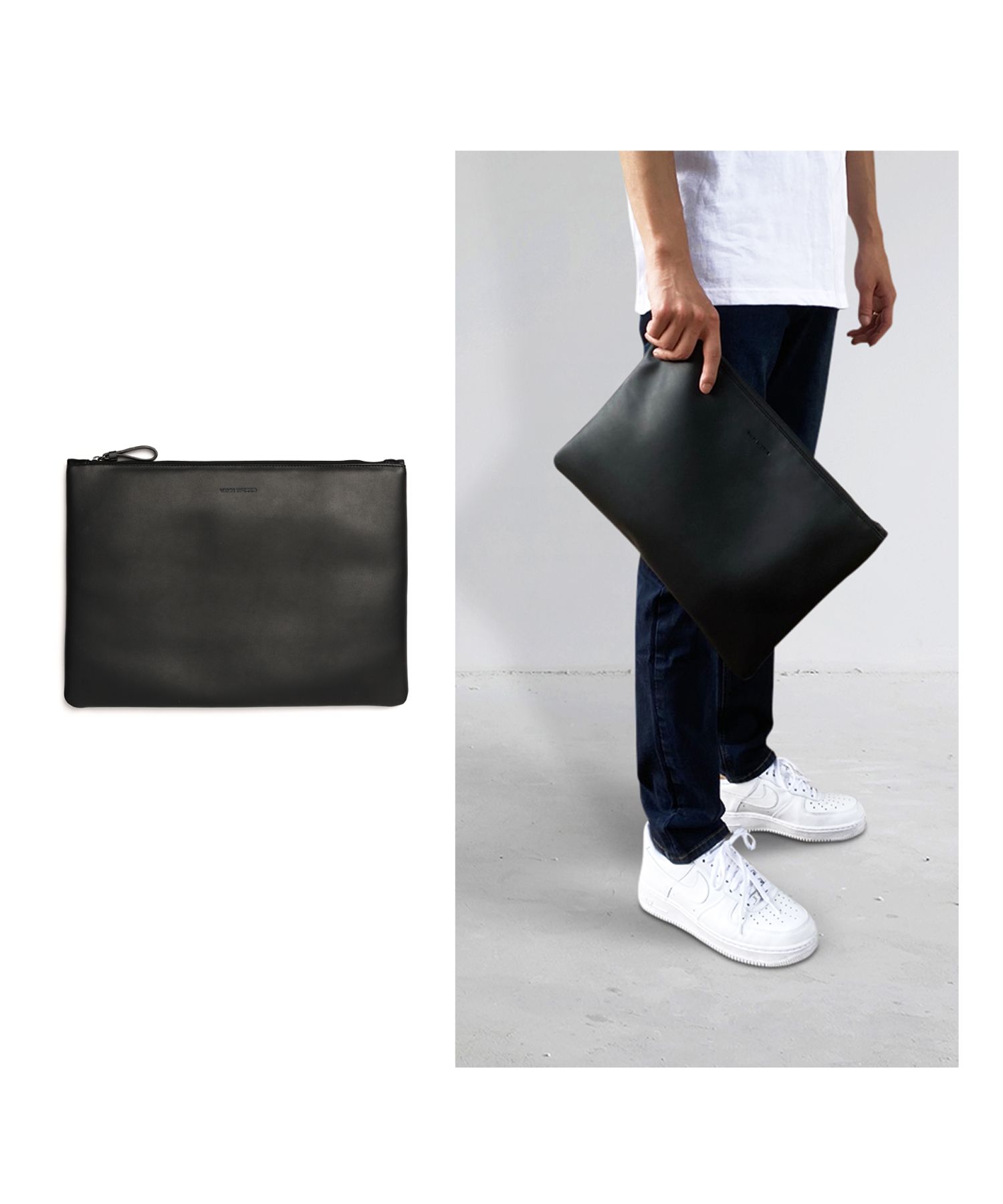 CLASSY 가죽 클러치 백(VIPAC003) 블랙 source detail 9