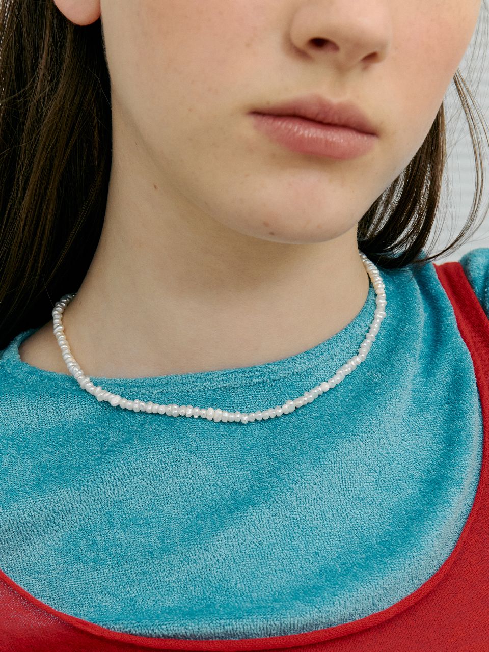 【VINTAGE HOLLYWOOD】Margaret Pearl Layered Necklace VINTAGE HOLLYWOOD】Margaret Pearl Layered Necklace (VINTAGE