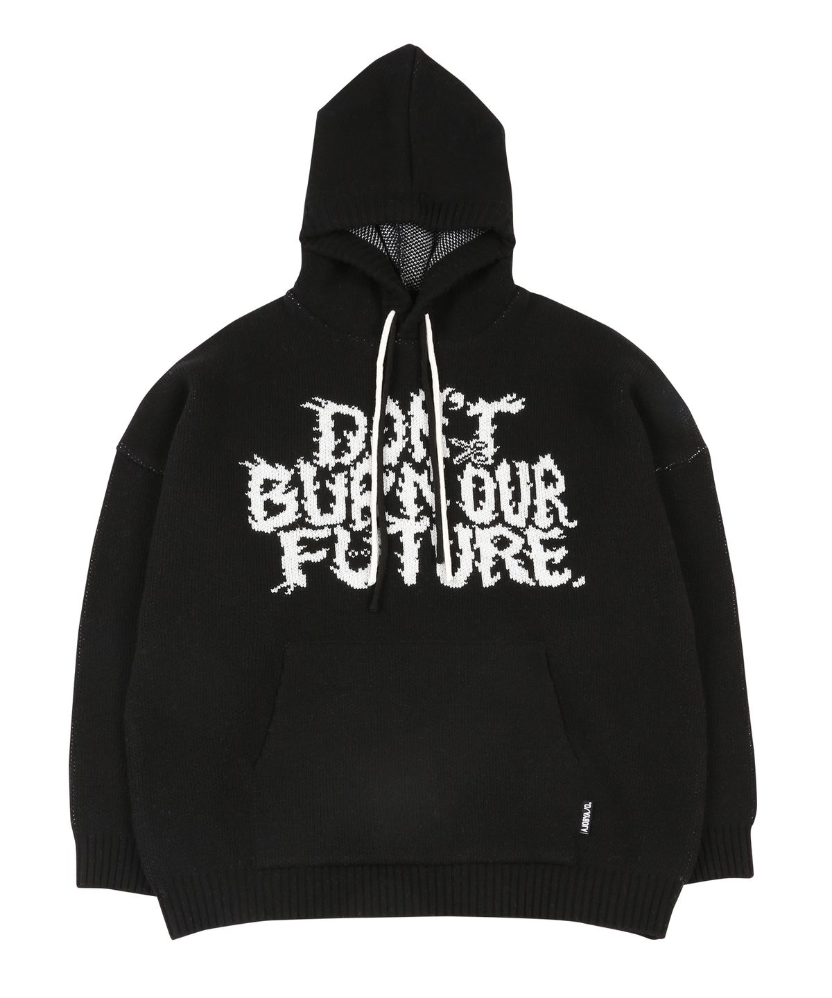 아조바이아조(AJOBYAJO) [PBA] DBOF Wool Knit Hoodie [BLACK]