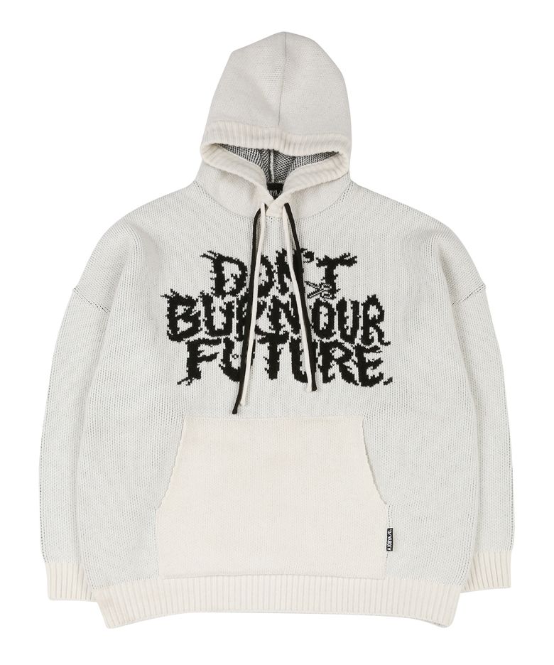 [PBA] DBOF Wool Knit Hoodie [IVORY]