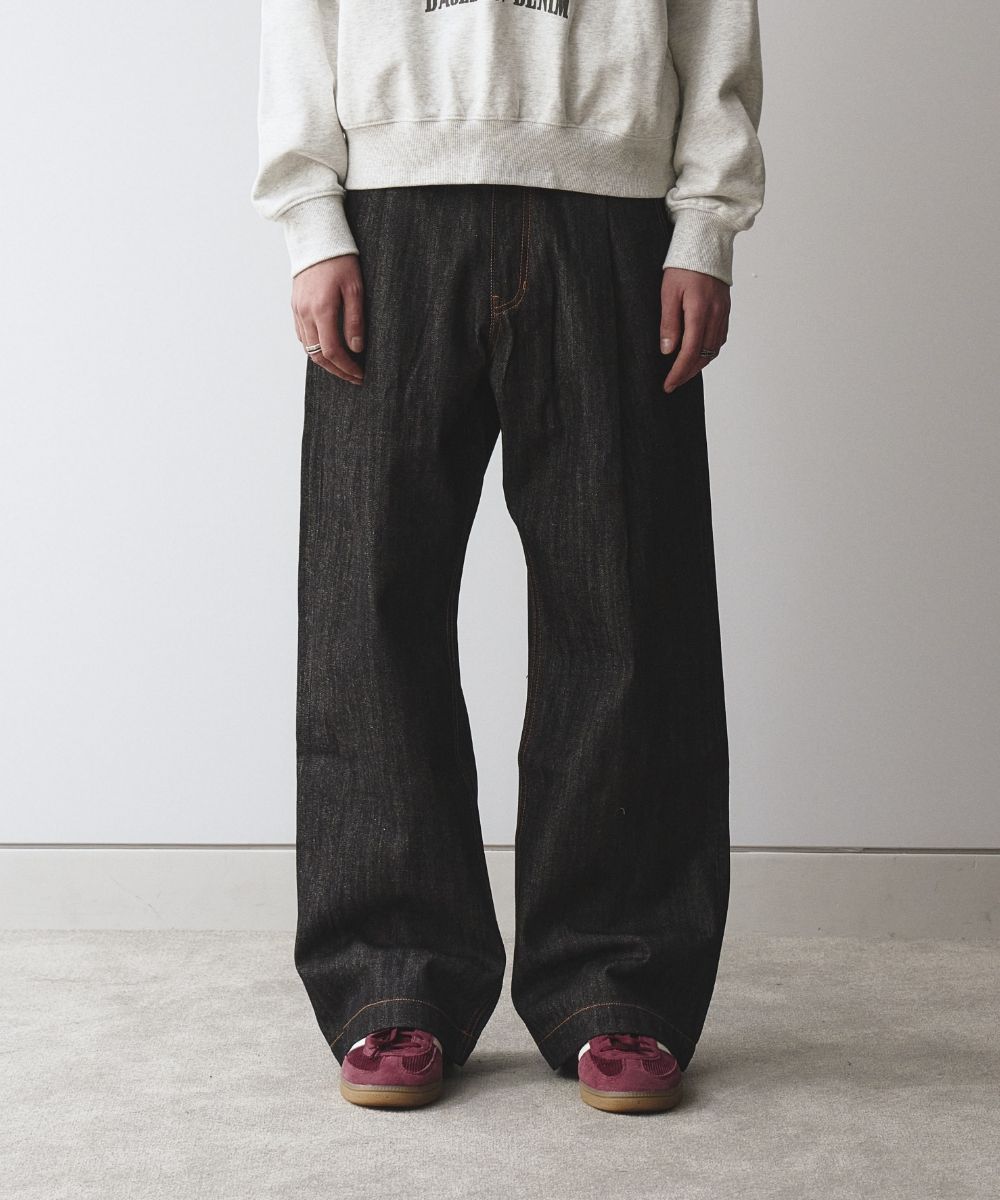 【MAISON MINED】SWELL WIDE DENIM PANTS MUSINSA | MAISON MINED WAIST GAP CRACK LAZER WIDE DENIM
