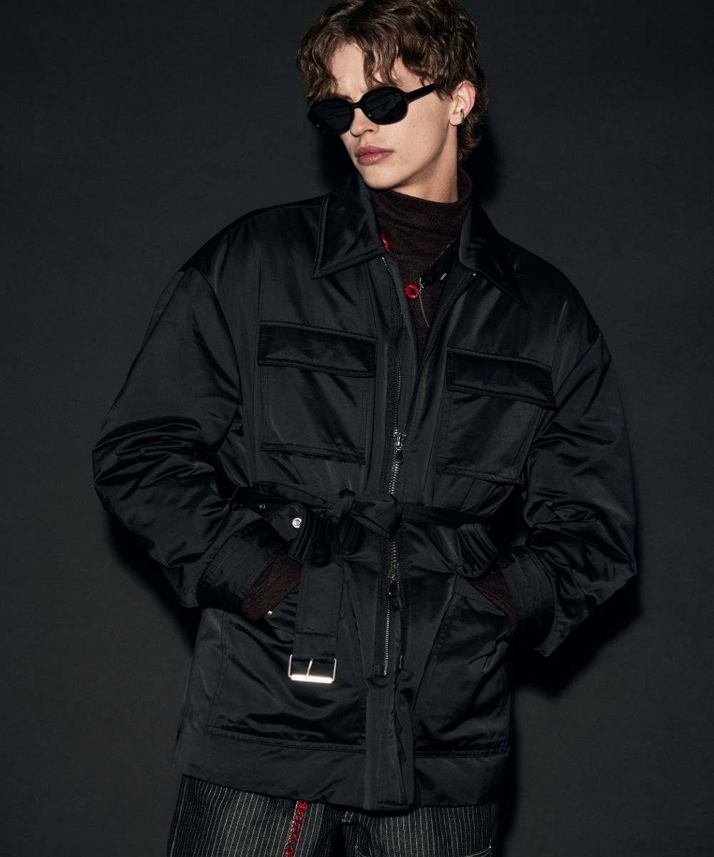 【MAISON MINED】22SS★ MATT BLACK CREASE SHELL PARKA MUSINSA | MAISON MINED MATT BLACK CREASE SHELL PARKA