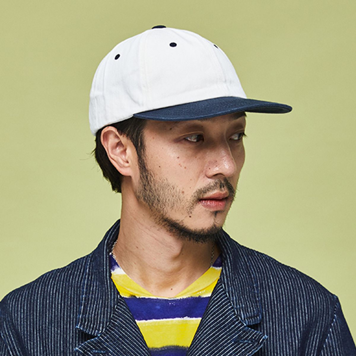 밀리어네어햇(MILLIONAIRE HATS) (Whats funny) Cotton Ball cap- Ivory