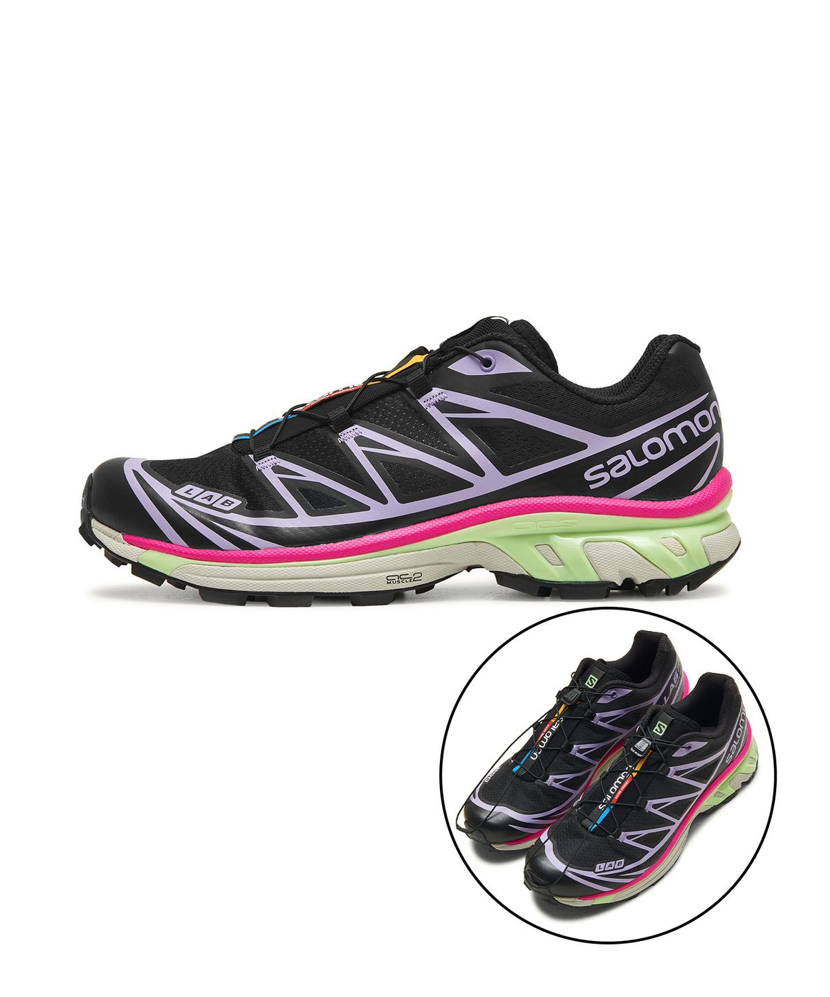 살로몬(SALOMON) XT-6 - 블랙:님버스 크라우드:라벤더 / L41455000