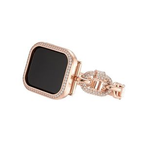 [애플워치 호환] 스톤 링크 포인트 로즈골드 메탈스트랩 40(38)mm