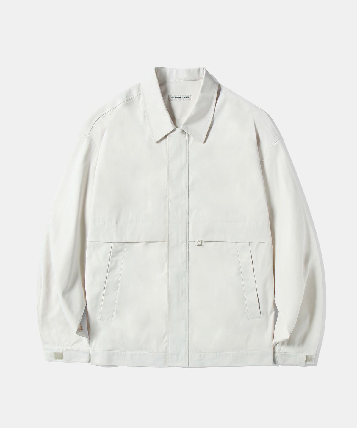 다이아몬드 레이라(DIAMOND LAYLA) Flap Pocket Zip-up Jacket J19 Cream