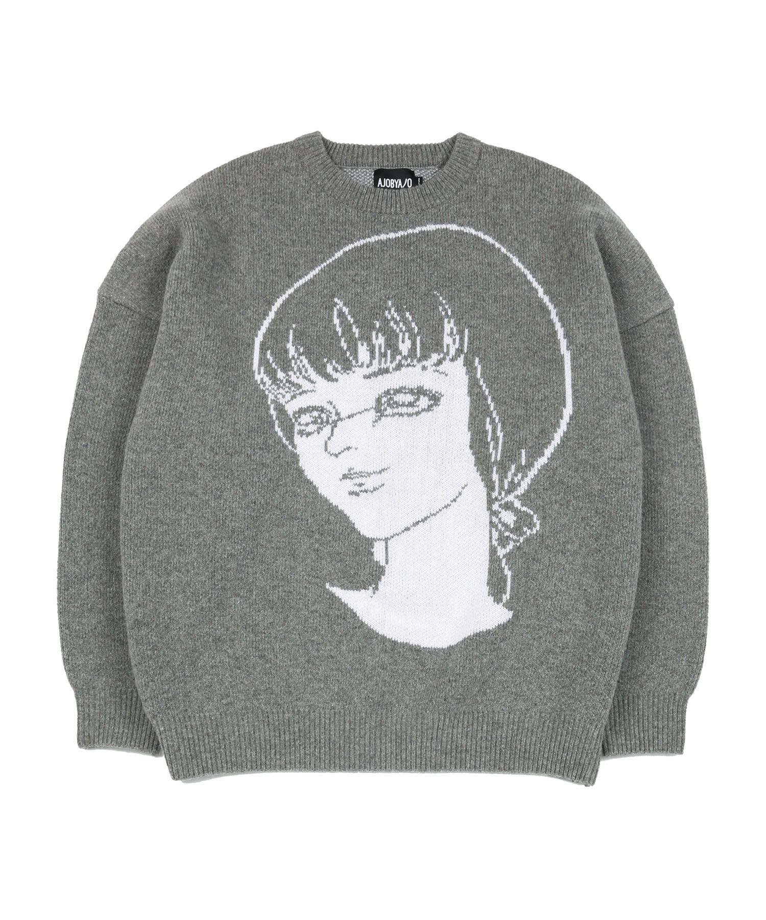MUSINSA | AJOBYAJO Maing Girl Oversized Wool Knit Sweater [Melange 