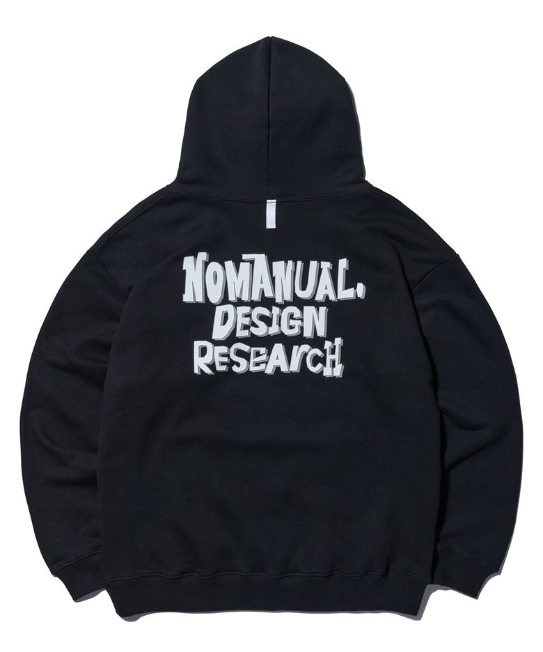 DOODLE LOGO HOODIE - BLACK
