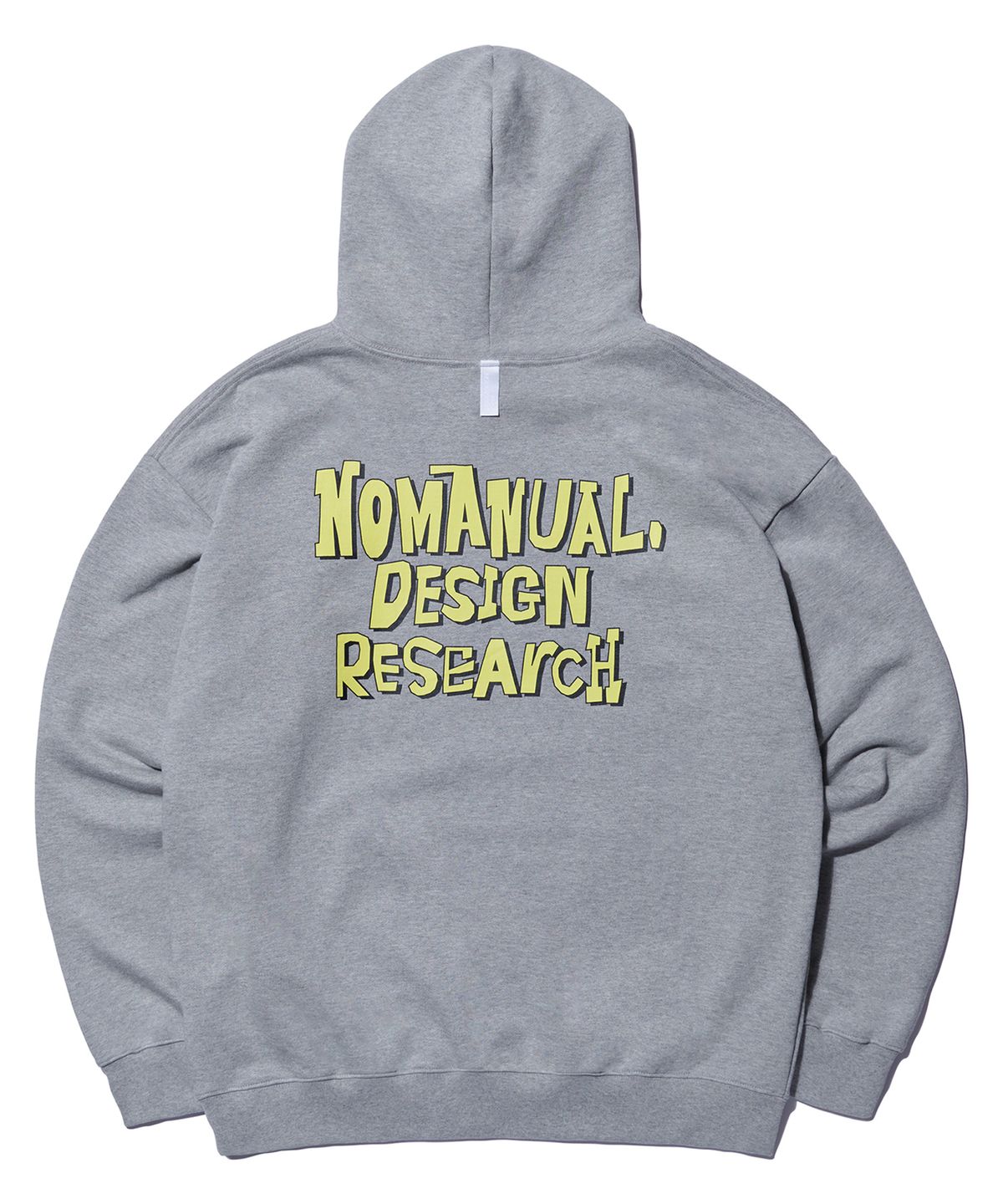 노매뉴얼(NOMANUAL) DOODLE LOGO HOODIE - GRAY