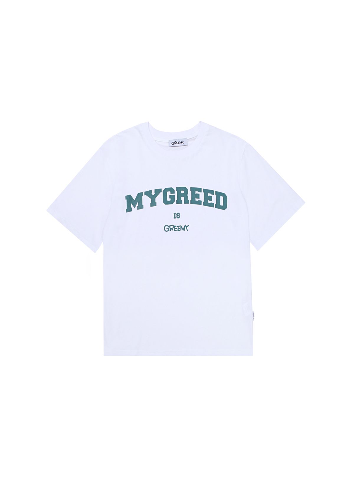 그리미(GREEMY) SIGNATURE T-shirt((WHITE&GREEN)