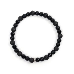 슬림 블랙스톤 믹스 원석 커플팔찌 (C2101-AC787_BK)