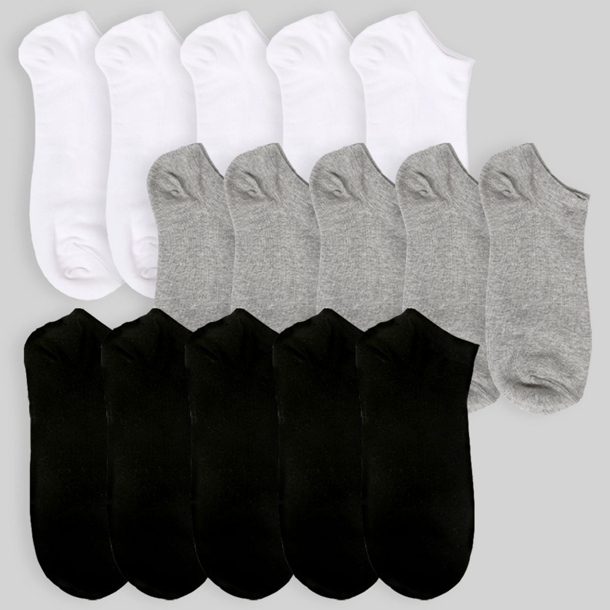 삭스에이(SOCKSA) [10PACK]베이직 200N 무지 스니커즈 쇼트삭스  발목 양말 3색상