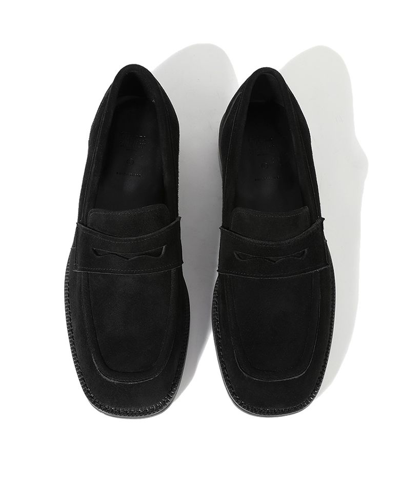 볼륨 스퀘어라인 유팁 스웨이드 페니로퍼 8500-QS [BLACK]