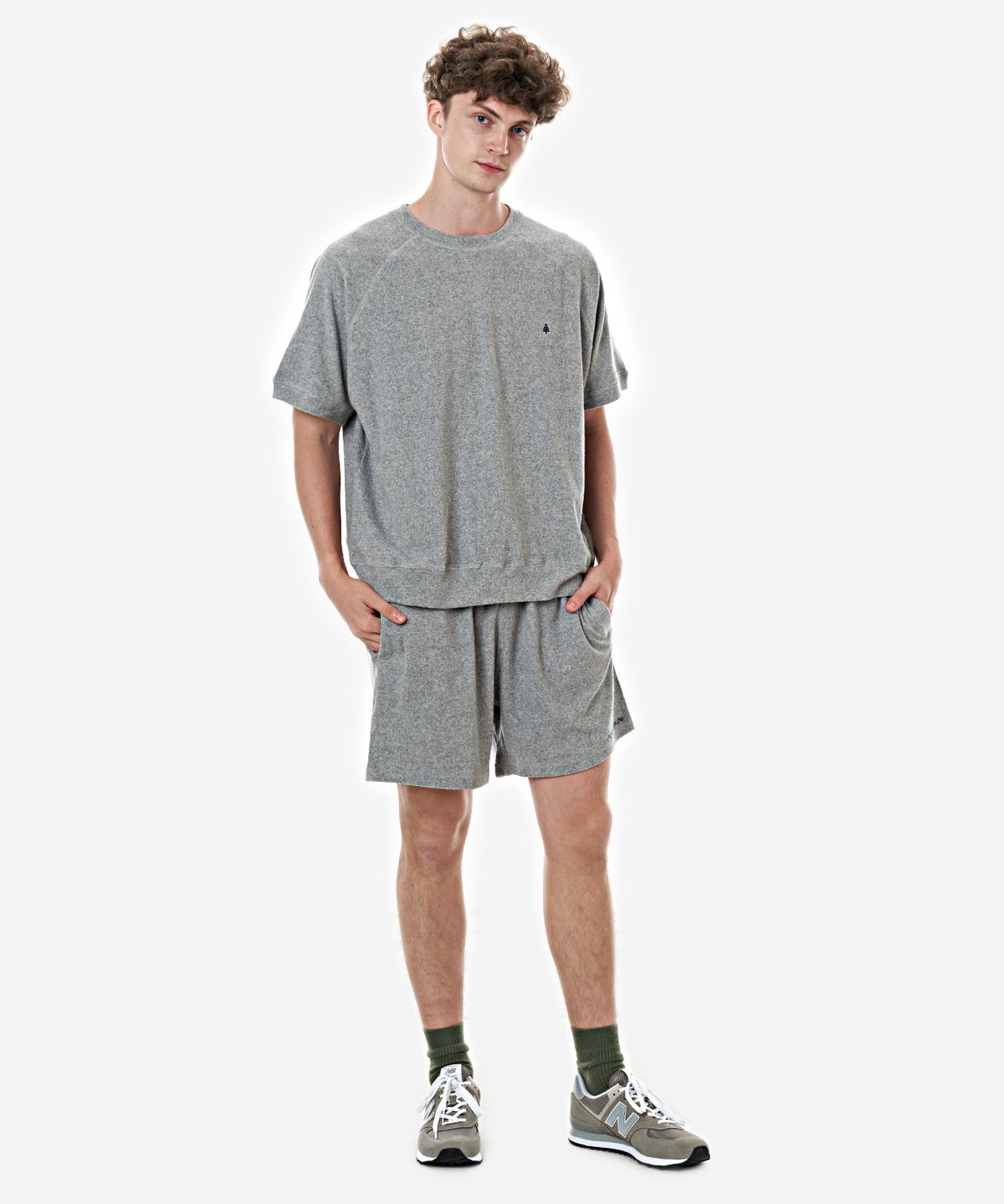 베이크셔츠(BAKESHIRT) 테리 쇼츠 멜란지
