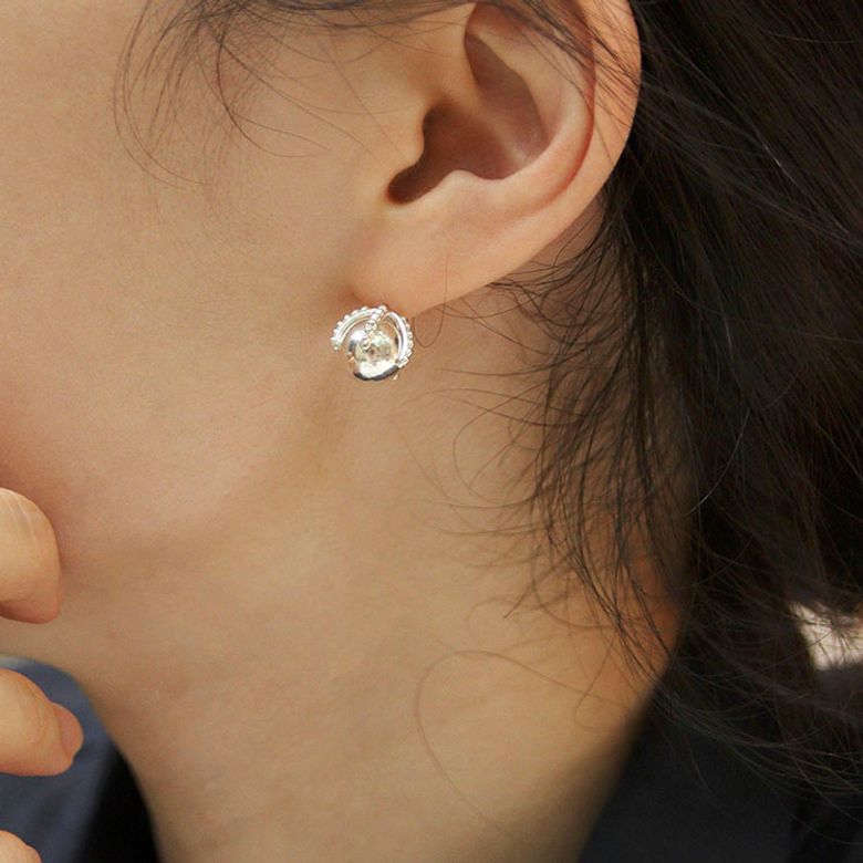 cactus ball earring-L