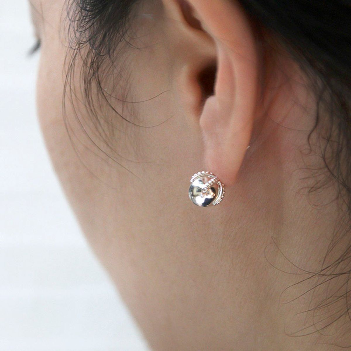 아운드(OUND) cactus ball earring-M