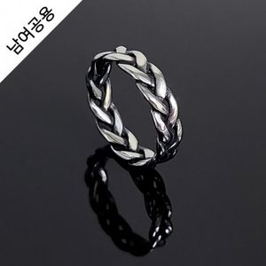 [남여공용] 버니쉬 써지컬스틸 꼬임반지 / GBSR-054