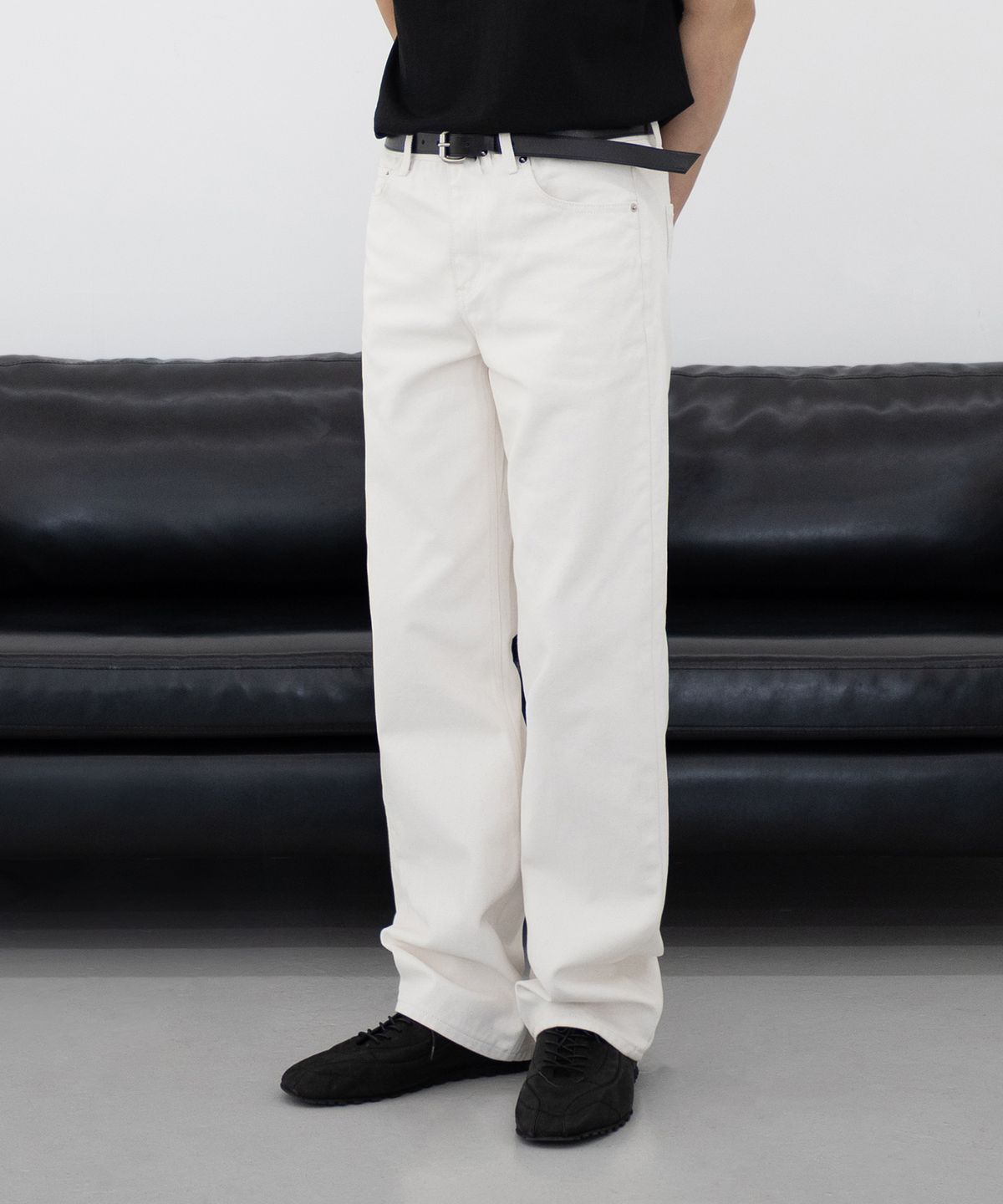 브랜디드(BRANDED) 1880 PURE CREAM JEANS [WIDE STRAIGHT]