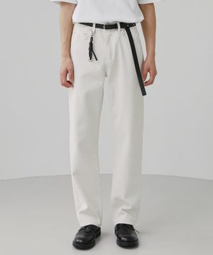 1880 PURE CREAM JEANS [WIDE STRAIGHT]