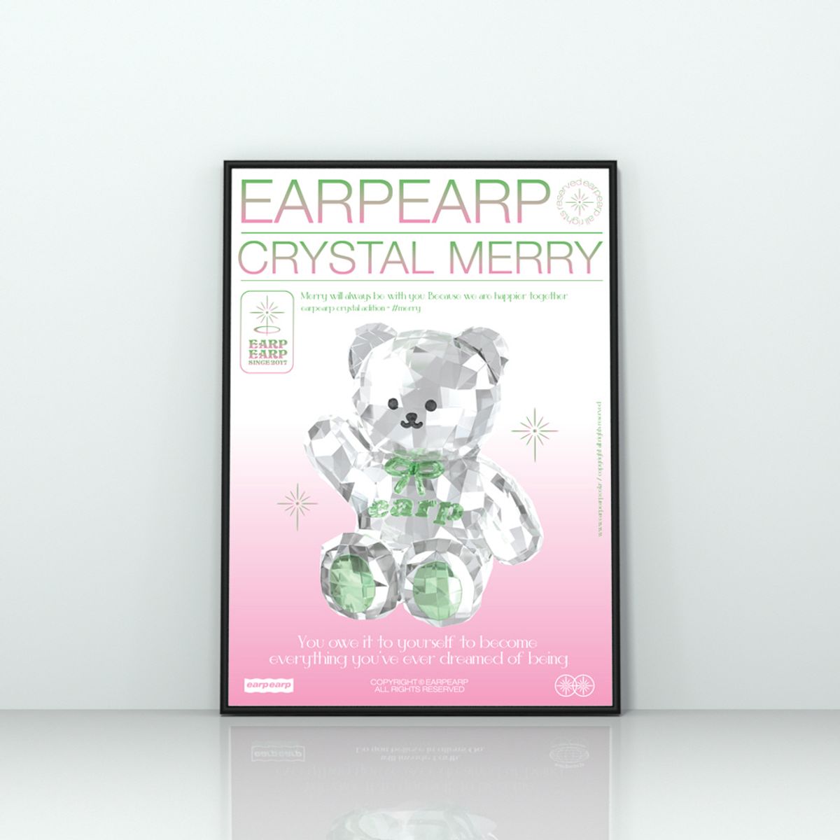 어프어프(EARPEARP) CRYSTAL MERRY-PINK(포스터-A2)