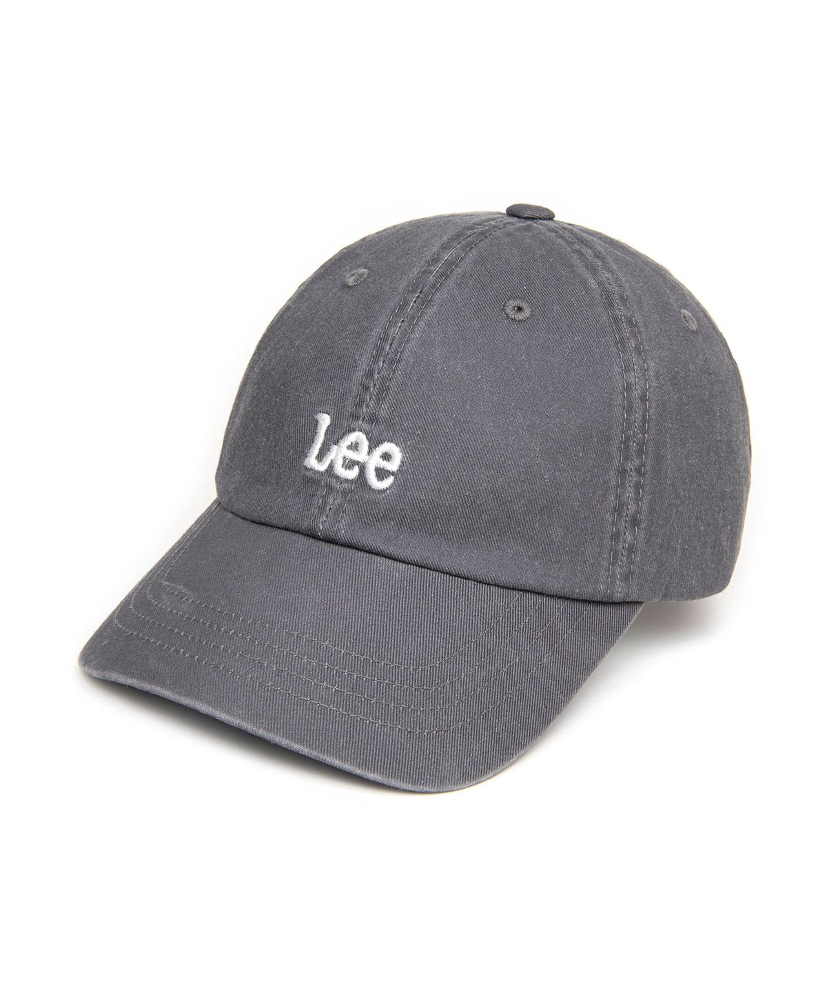 리(LEE) 스몰 트위치 로고 피그먼트 볼캡 차콜