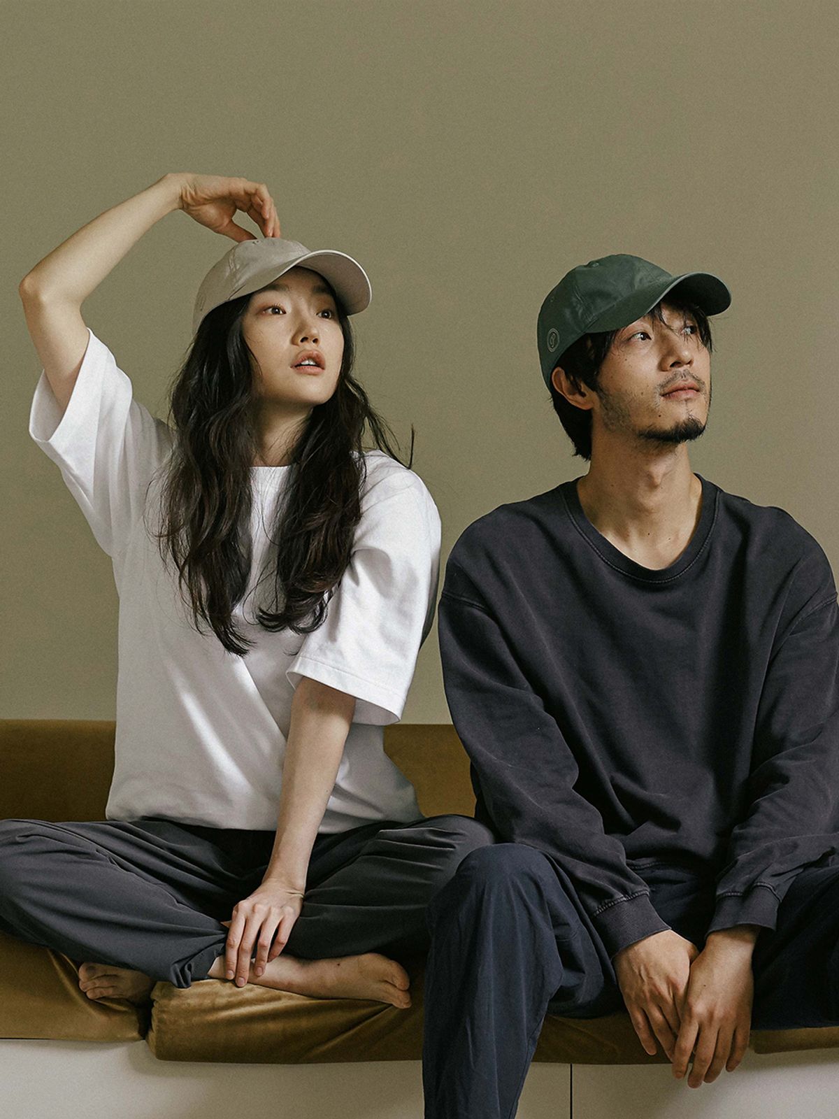 포에지담(POESIEDAME) [everydaylife] logo cap_neutral grey (unisex)