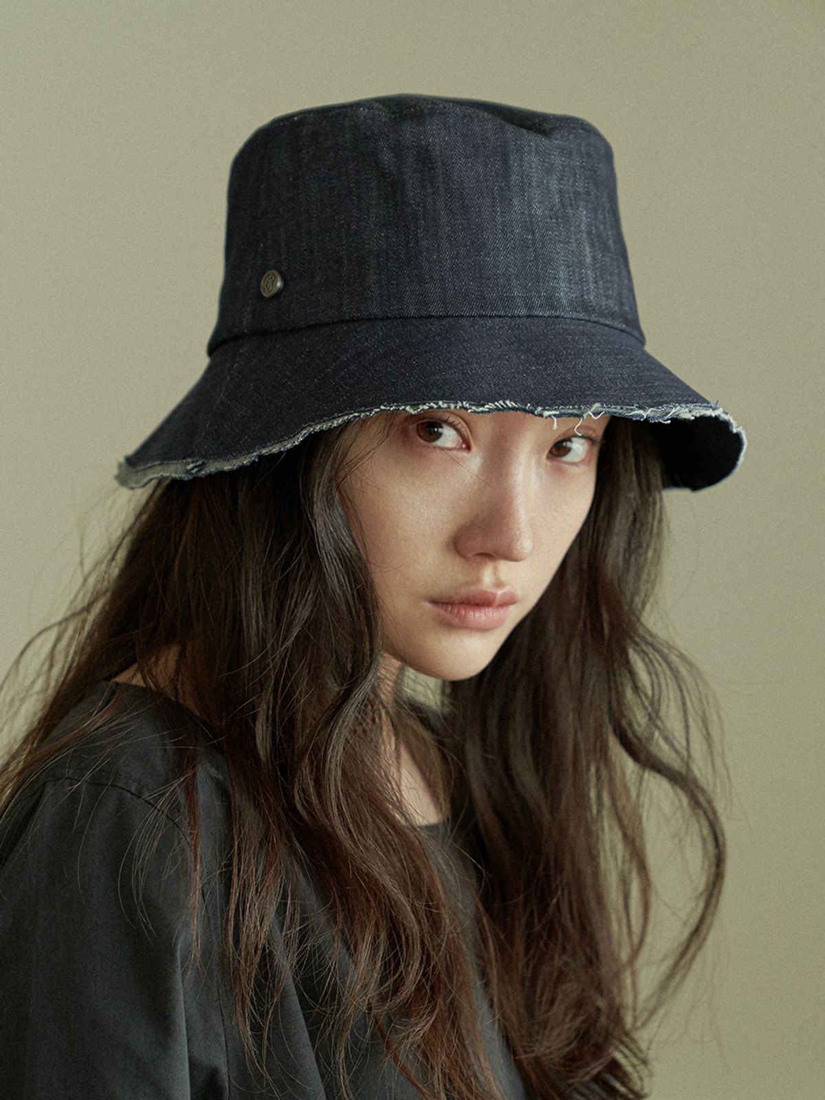 포에지담(POESIEDAME) [everydaylife] Layered bucket hat_denim (unisex)