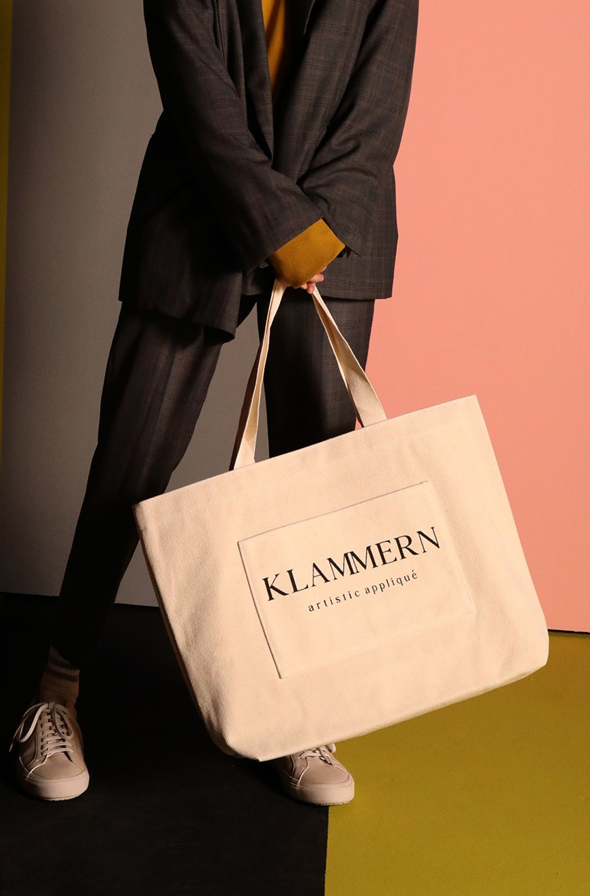 클라만(KLAMMERN) 옥스포드 클래식 로고 쇼퍼백