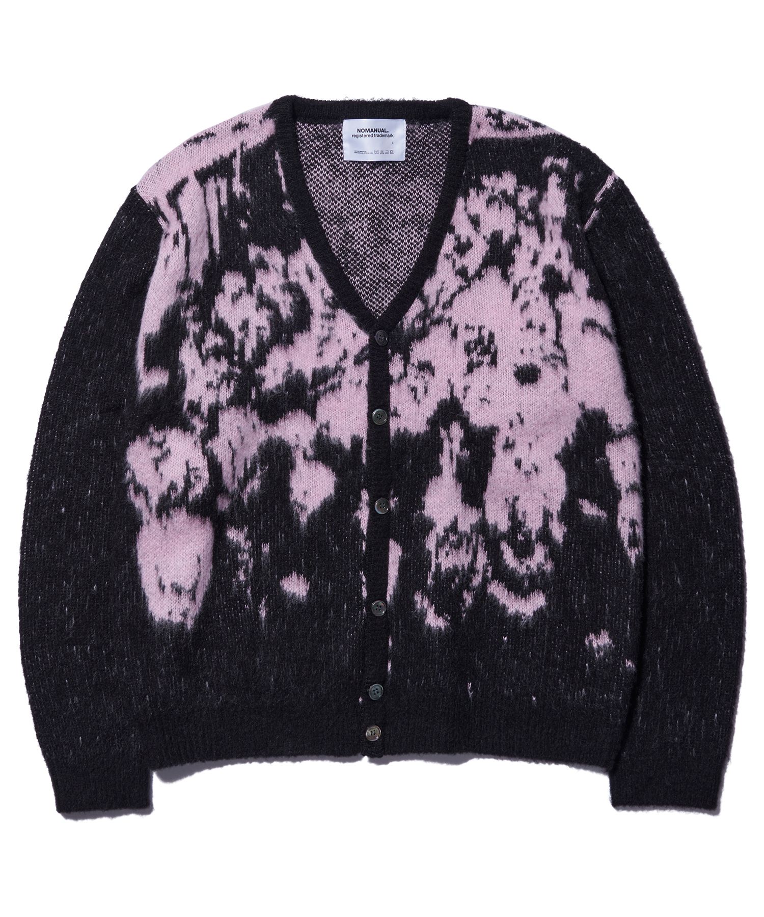 MUSINSA | NOMANUAL PPS HAIRY CARDIGAN - PINK