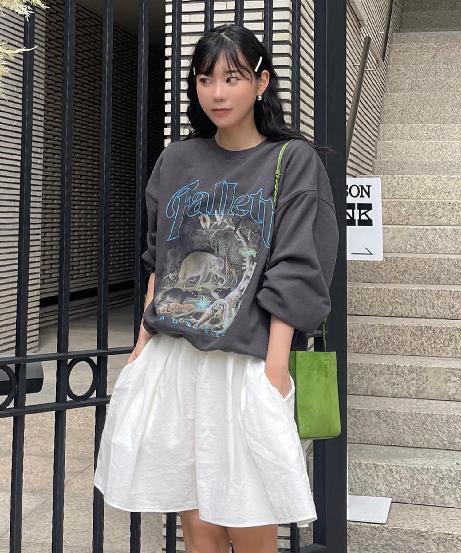 [FALLETT] SERENGETI SWEATSHIRT/追跡付 FALLETT Serengeti Sweatshirt Charcoal – SeoulSeoul