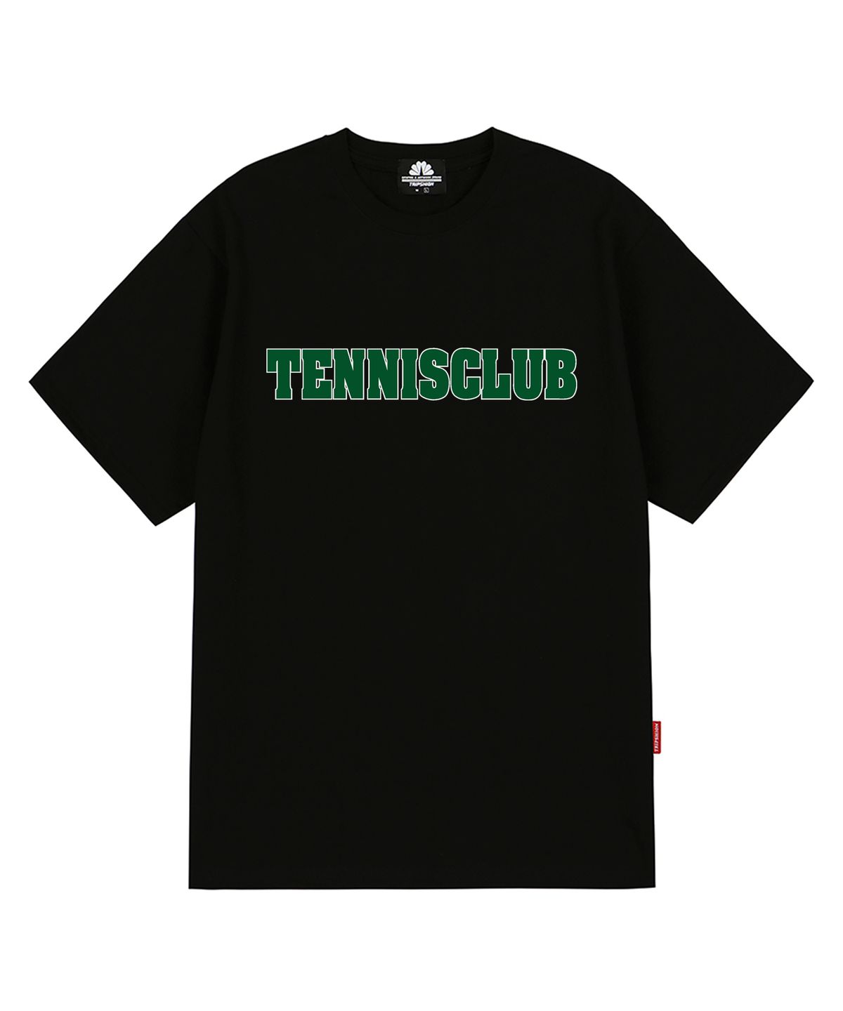 트립션(TRIPSHION) TENNIS CLUB 티셔츠 - 블랙