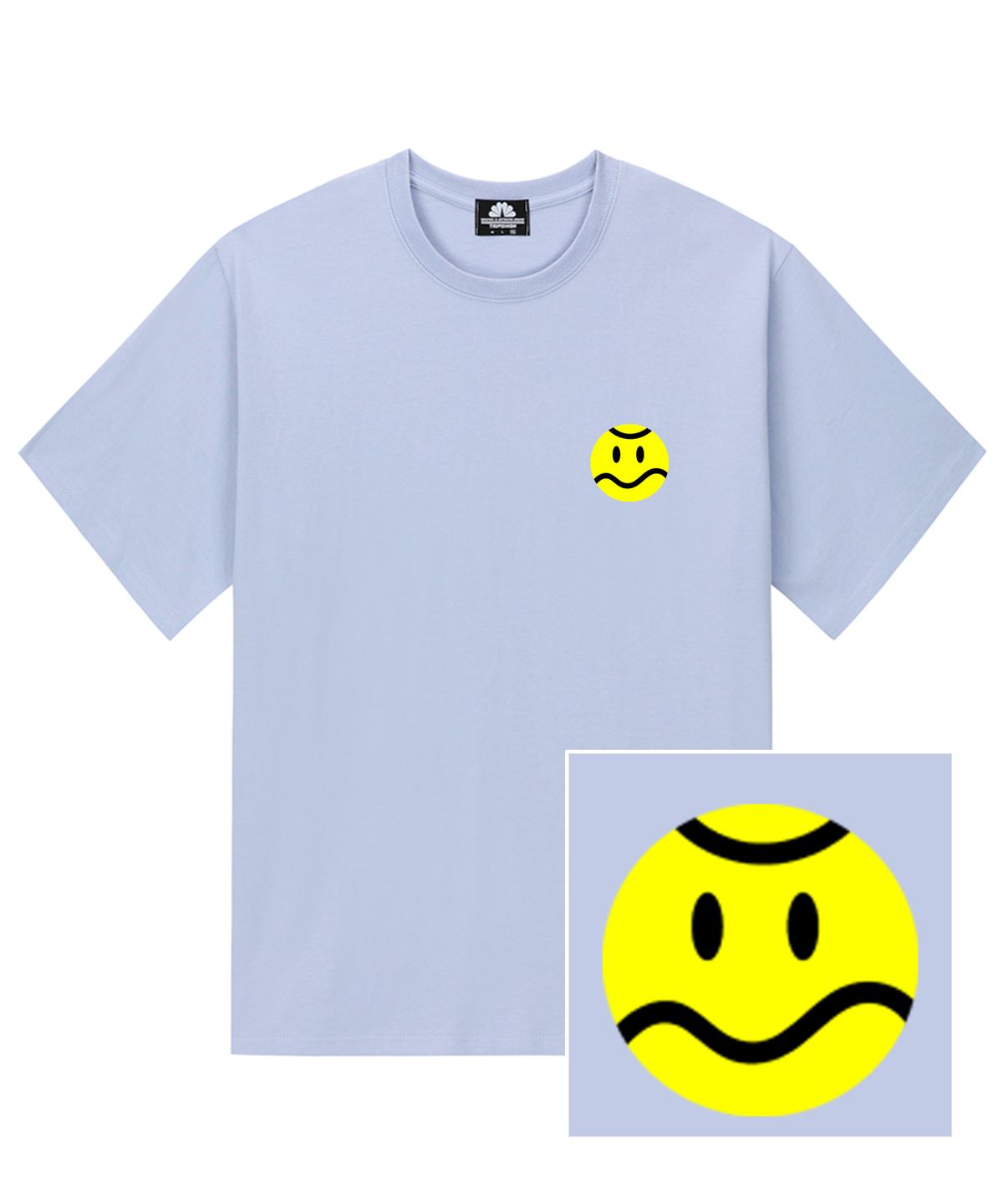 트립션(TRIPSHION) TENNIS BALL LOGO 티셔츠 - 퍼플