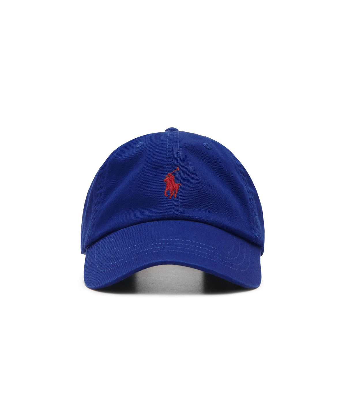 폴로 랄프 로렌(POLO RALPH LAUREN) 코튼 치노 베이스볼 캡 - 블루