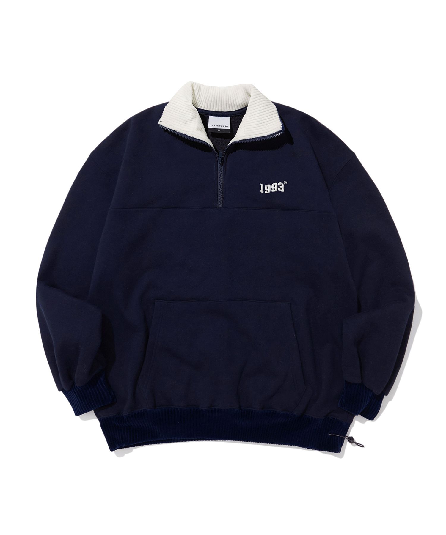 ◇1993studio◇ Recording Studio Sweatshirt Navy MUSINSA | 1993STUDIO Vintage Half Zip Up_Navy