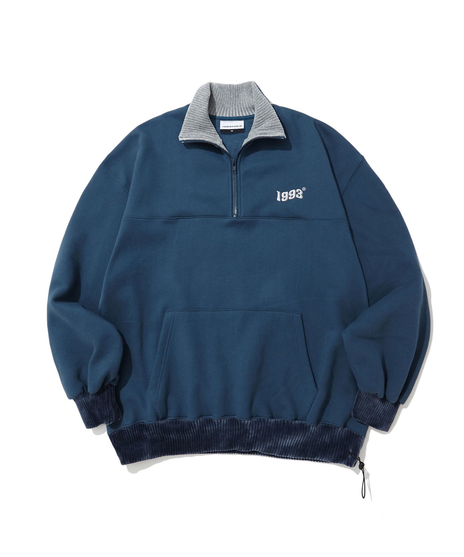 MUSINSA | 1993STUDIO Vintage Half Zip Up_Blue