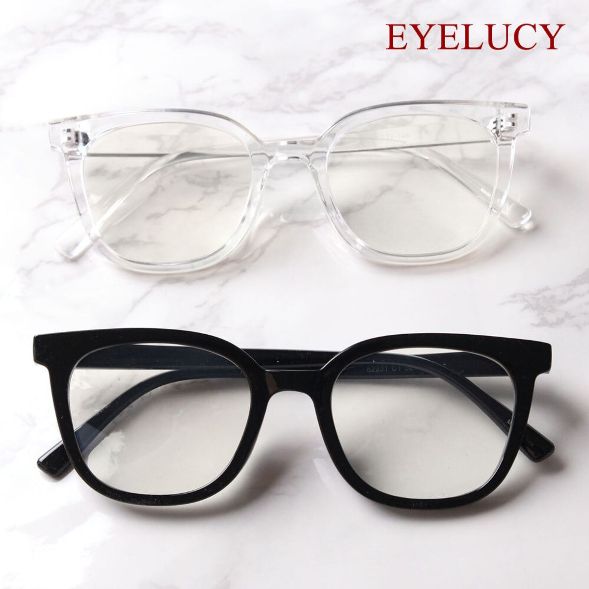 아이루시(EYELUCY) 블루라이트차단 안경테 사각 뿔테 4620-BL