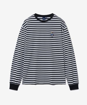 엠브로이더리 댄 롱슬리브_스트라이프 블랙