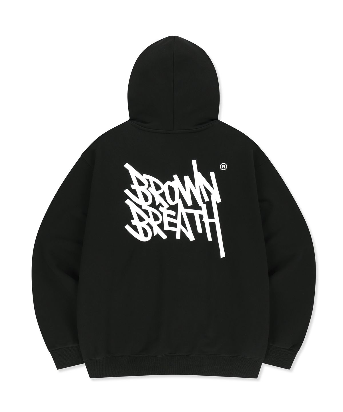 브라운브레스(BROWNBREATH) TAG OG HOODIE - BLACK