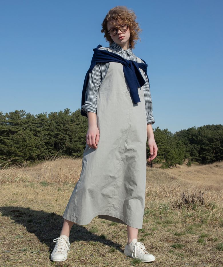 SUSPENDER ONE PIECE - GREY