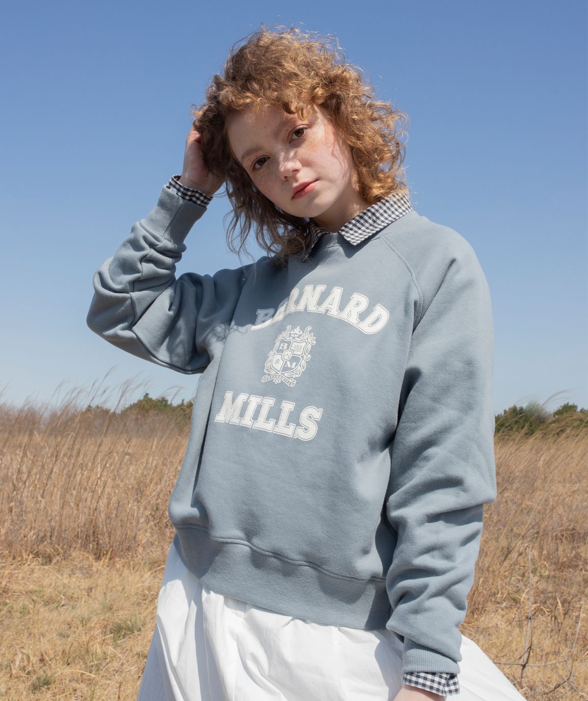 버나드밀즈(BERNARD MILLS) EMBLEM LOGO SWEAT SHIRT - MINT