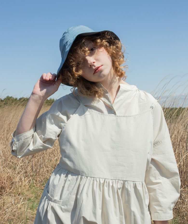 RIBBON BUCKET HAT - SKY BLUE