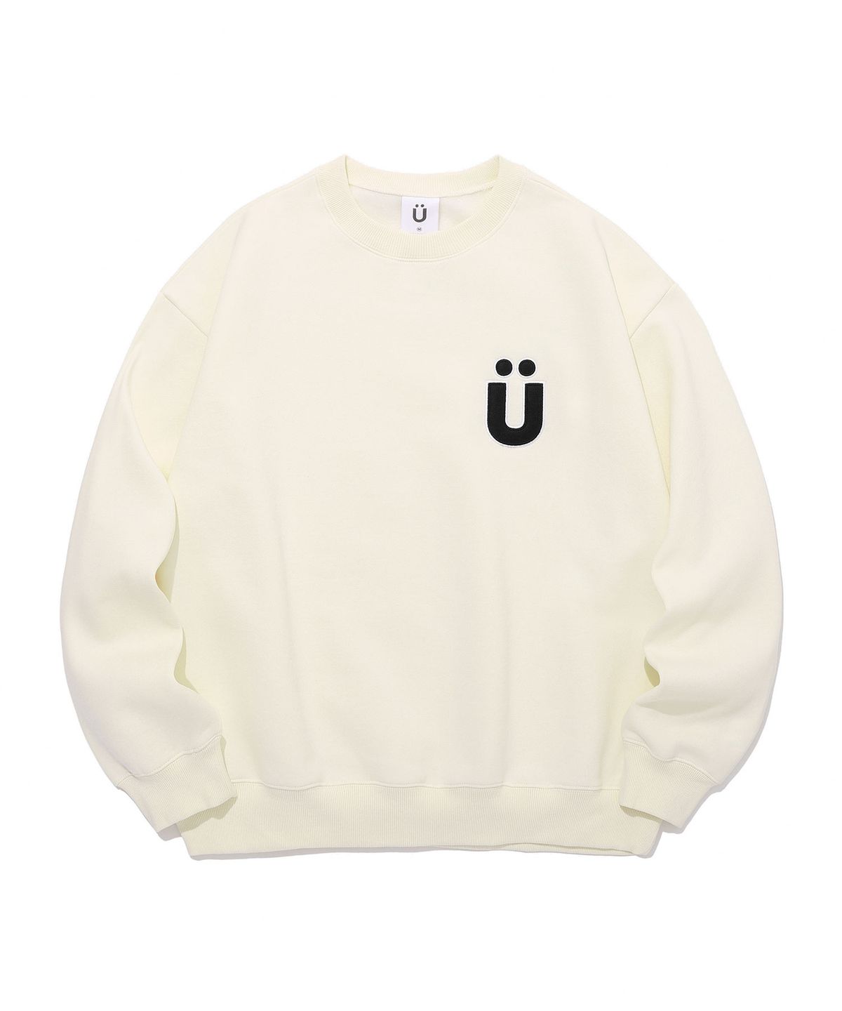 이스트쿤스트(ISTKUNST) BIG U LOGO SWEATSHIRTS_CREAM(IK2BFMM440A)