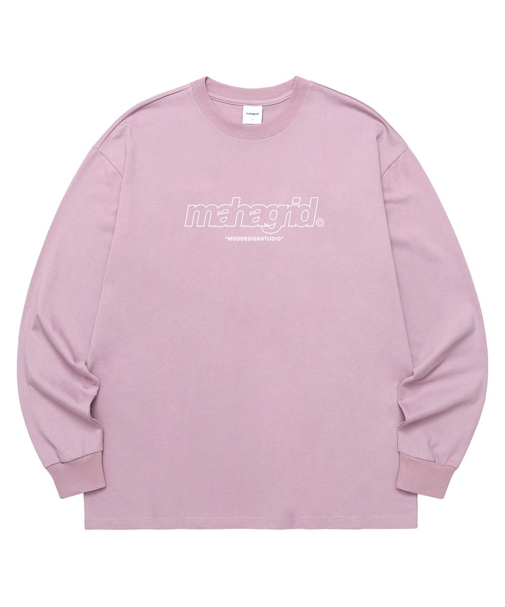 MUSINSA | MAHAGRID THIRD LOGO LS TEE PINK(MG2BFMT551A)