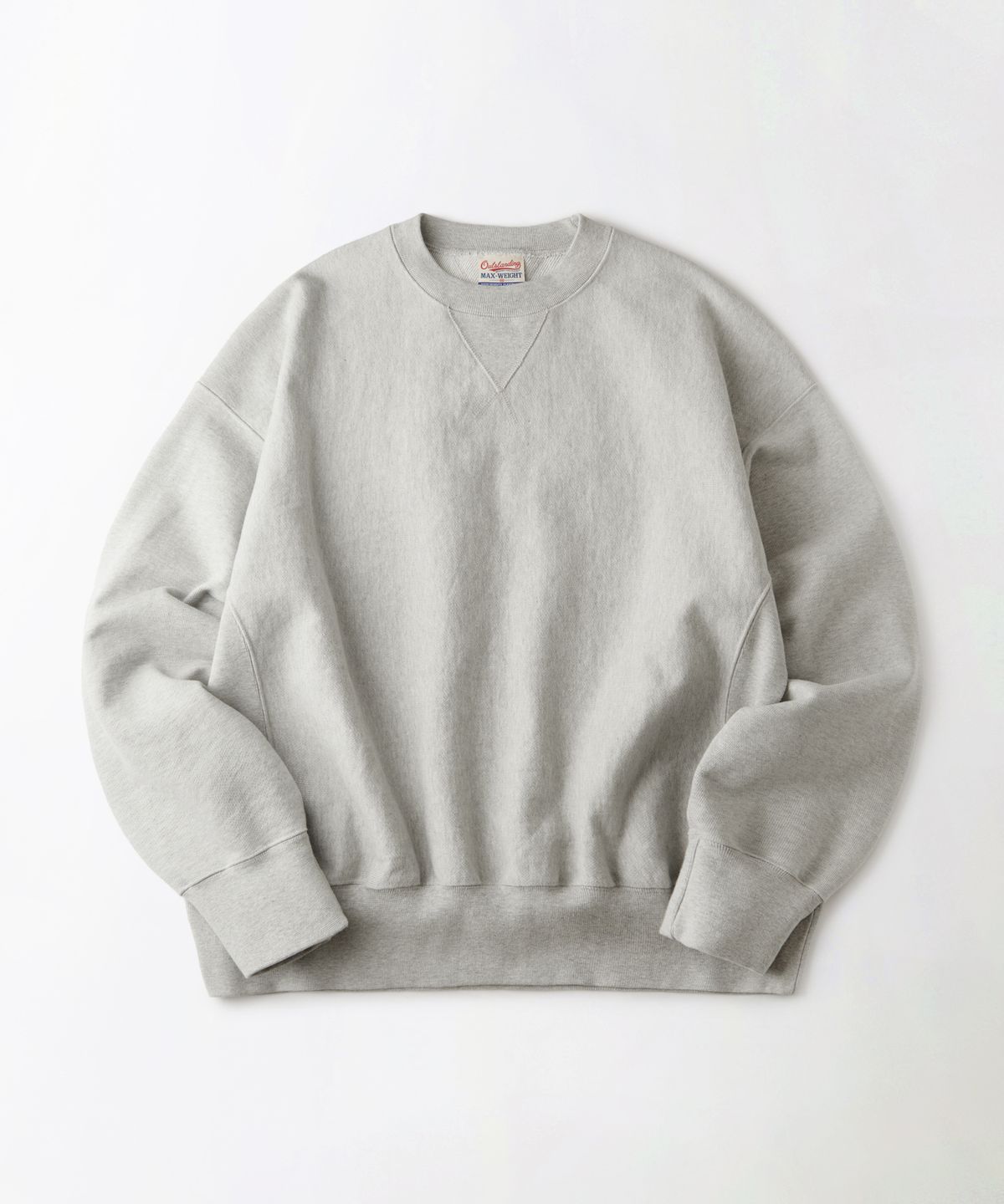 아웃스탠딩(OUTSTANDING) REVERSE HEAVY SWEAT_3%MELANGE GRAY