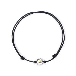 희망을 주는 데이지 써지컬스틸 팬던트 스트링 커플팔찌 (C2101-AC799_BK)