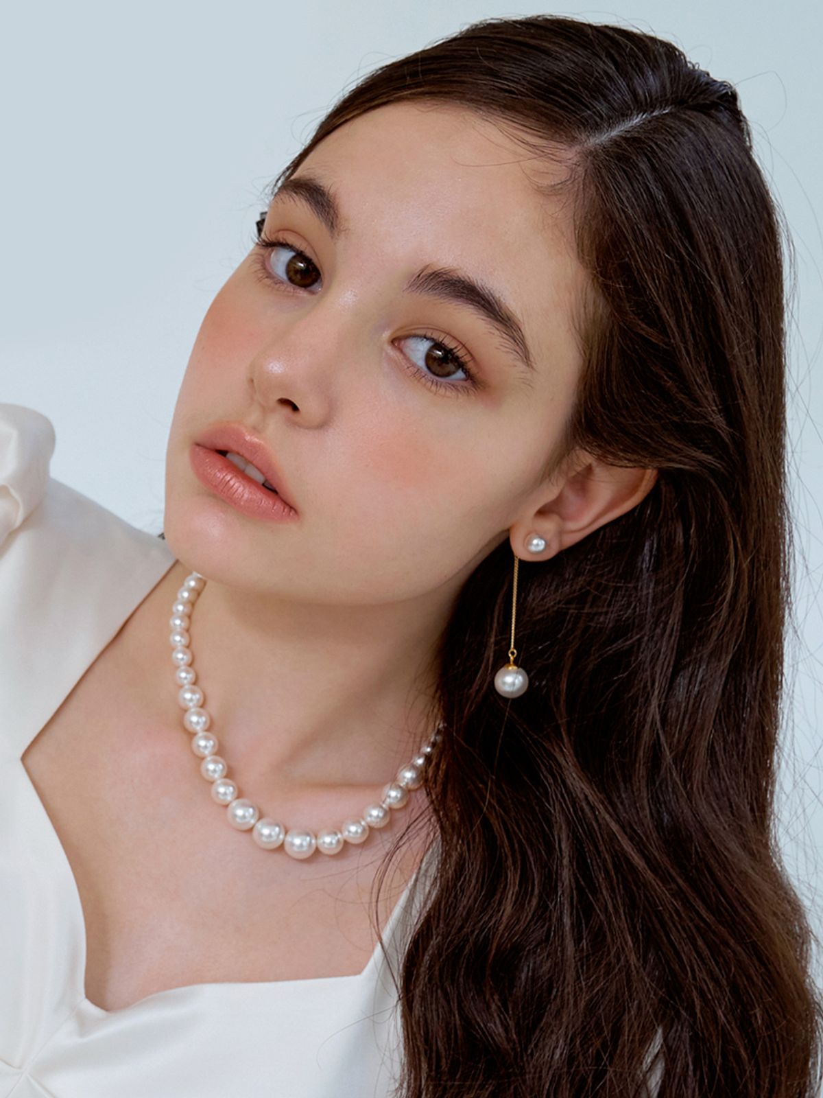 카인더베이비(KINDABABY) 2 way swa pearl `drop` earring