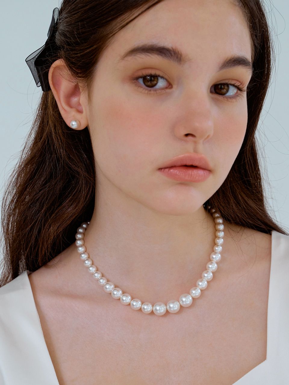 MUSINSA | KINDABABY bold gradation swa pearl necklace
