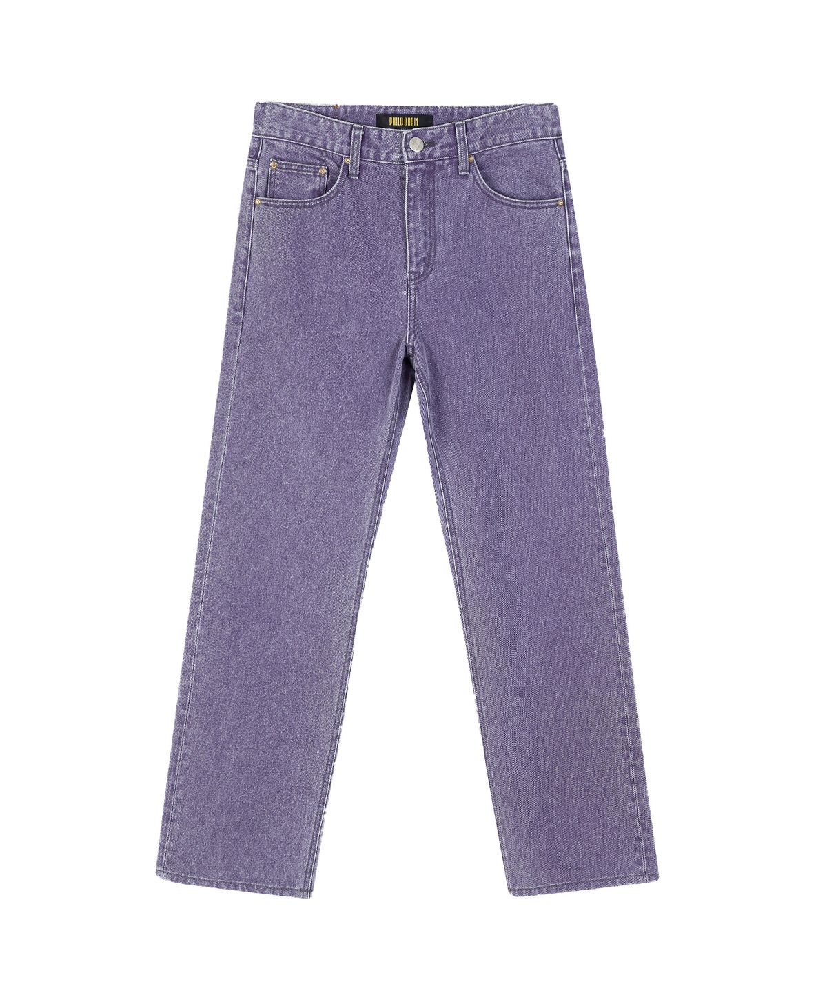필로그램(PHILOGRAM) 피그먼트 와이드 데님 팬츠(Purple)