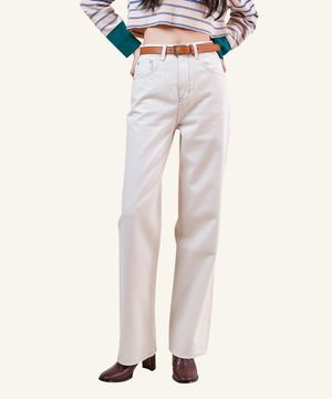 크림 와이드 팬츠(Cream)